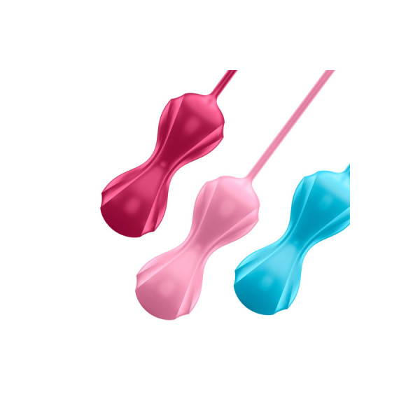 Set de 3 boules de Geisha effet vibrante Power Balls Satisfyer 